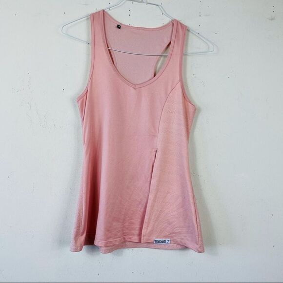 Gymshark TRUE TEXTURE Split Tie Pastel VEST Tank Top S Workout Yoga Gym Golf - Picture 9 of 13